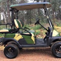 Club Car Precedent 4-seat Camouflage - Black Mags lifted