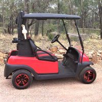 Club Car - Precedent - Custom Red Finish With Custom Red Mags